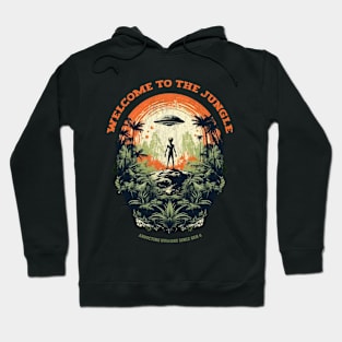 Retro Alien Abduction: Genesis 6 - Peru Jungle - Alien Jungle Watchers Hoodie